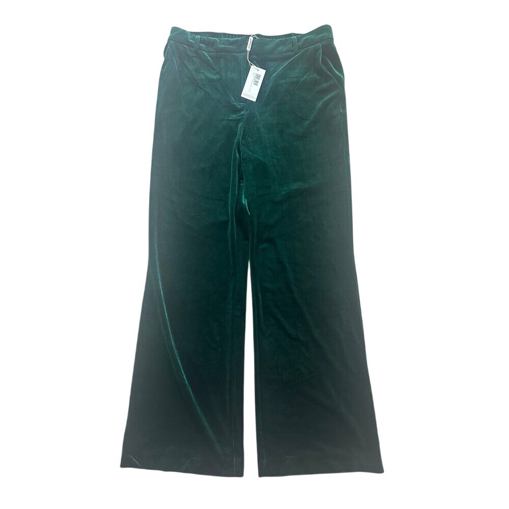 Petal & Pup Darla Velvet Wide Leg Pants Hunter Green size Large NWT